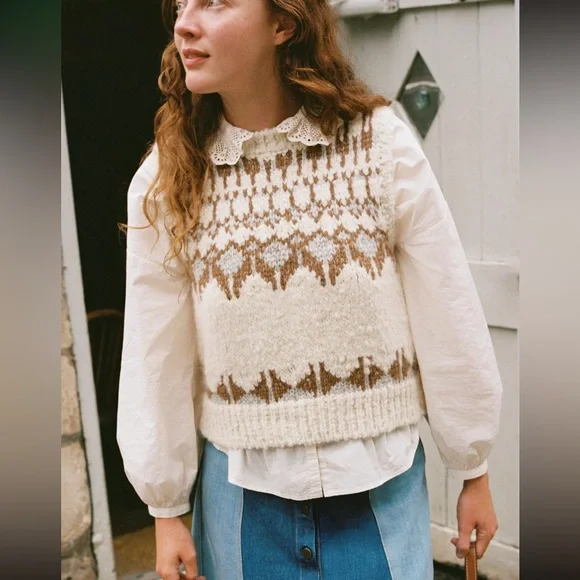 NWT Christy Dawn the Emmi Vest in Snowflake XS - Picture 2 of 8